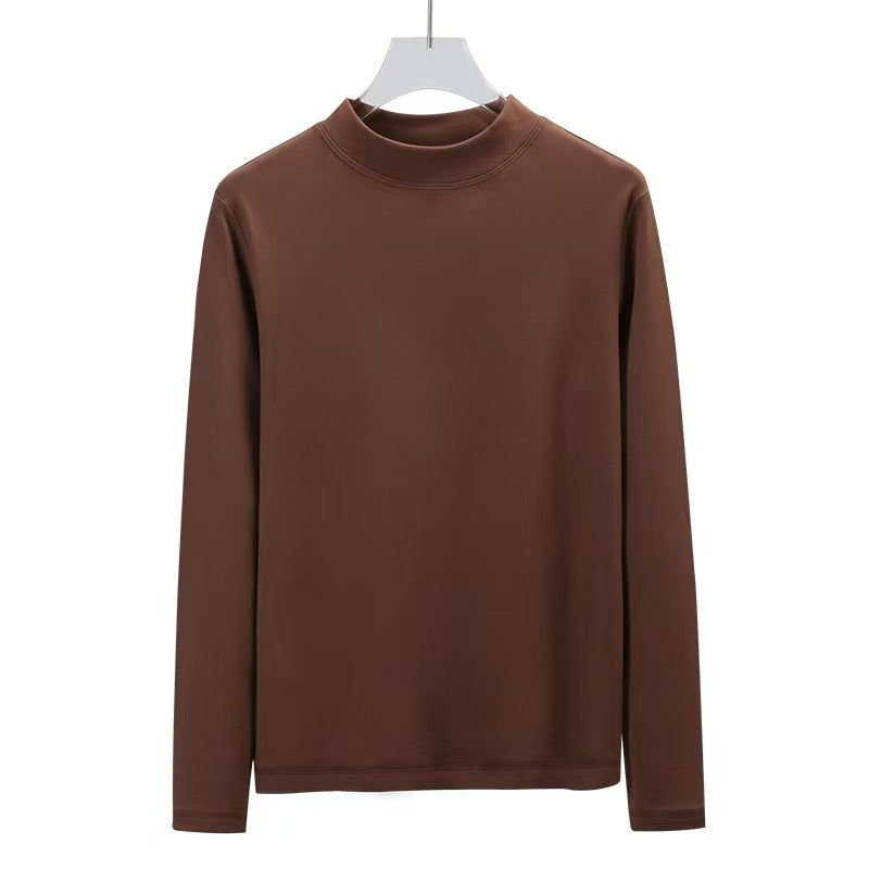 Top Thermique Femme à Col Montant– Basique Chic et Chaud