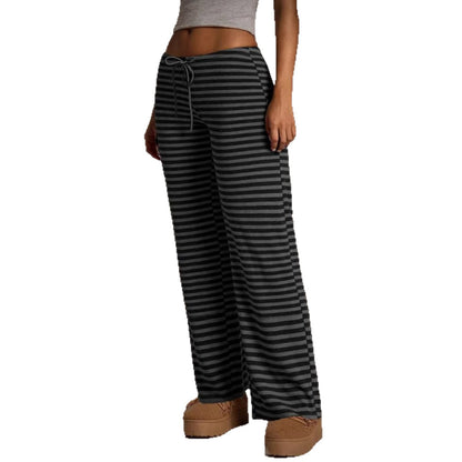 Pantalon Large Rayé Femme – Casual Chic