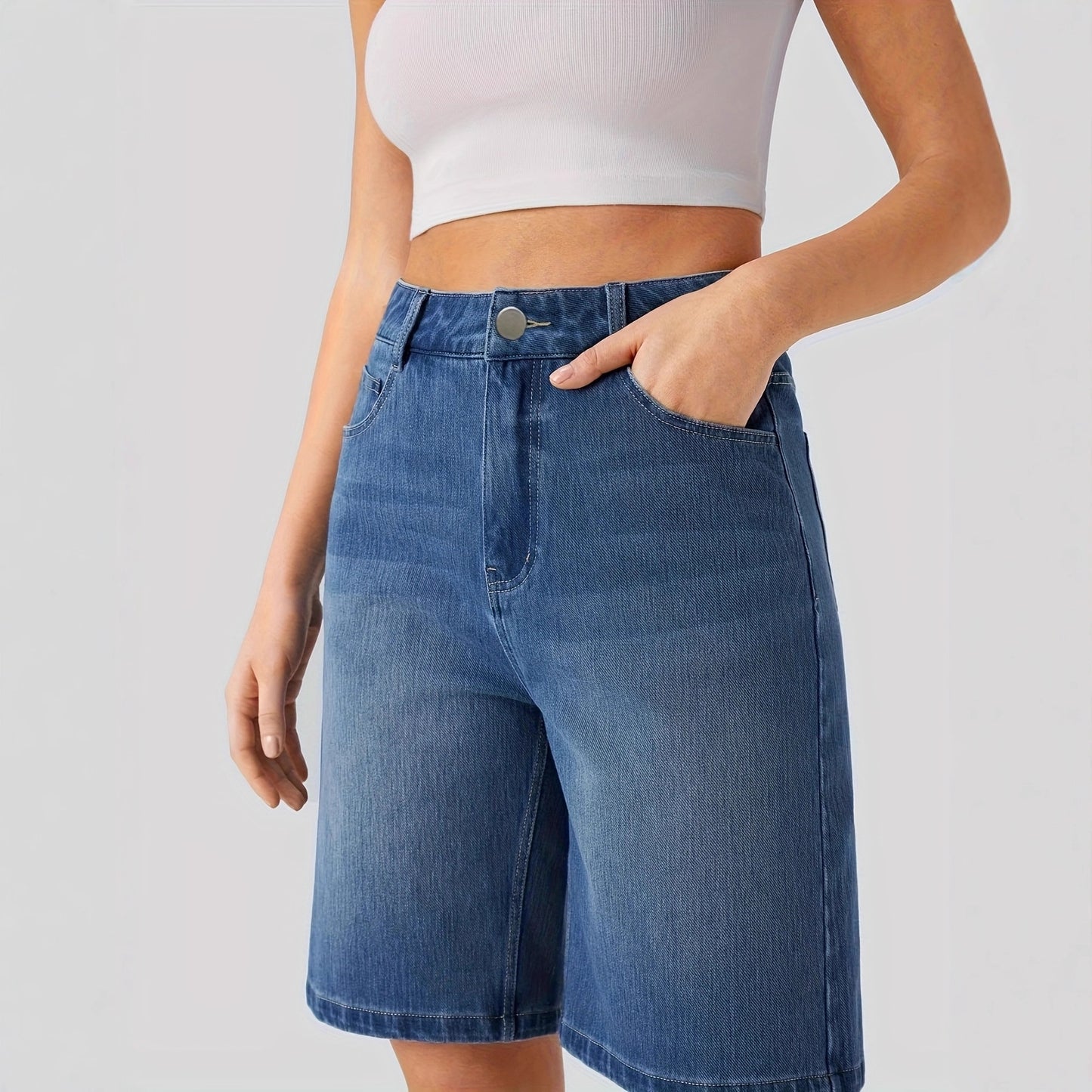 Short en jean vintage pour femme