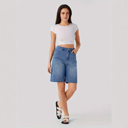 Short en jean vintage pour femme