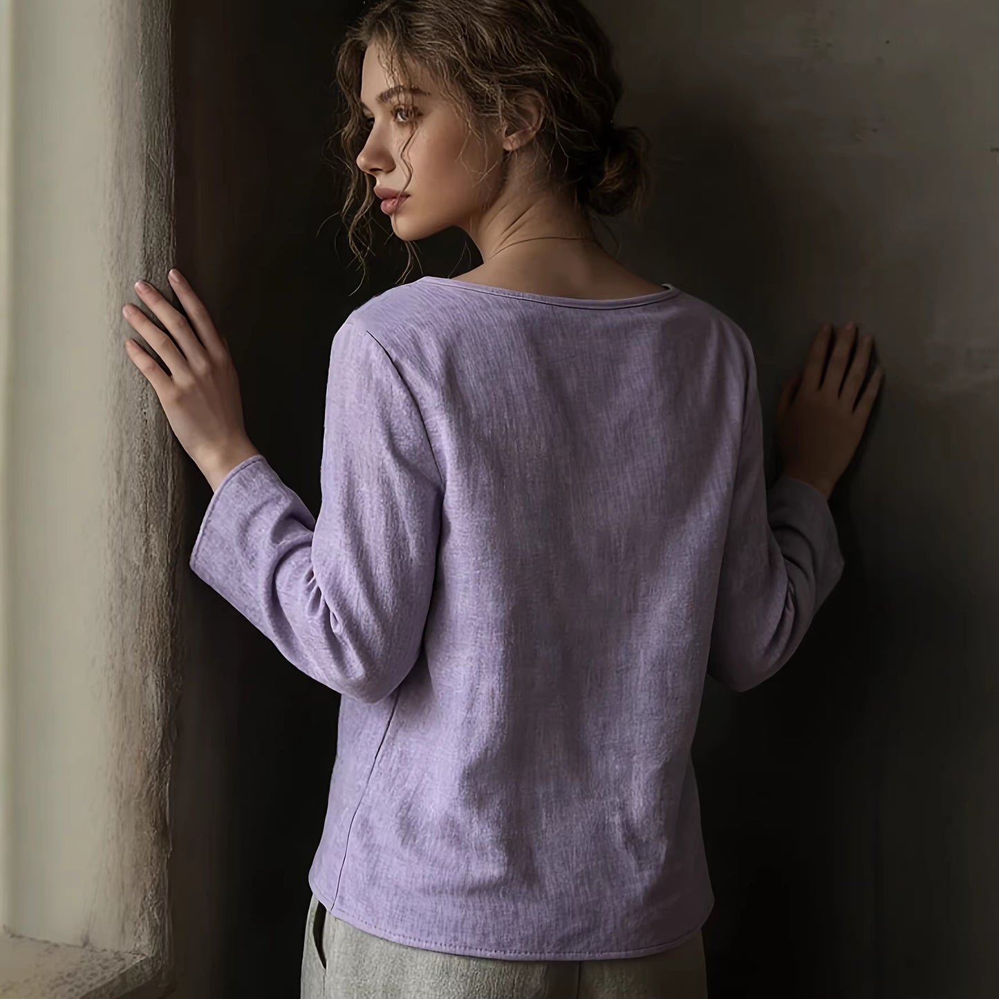 Blouse Vintage Femme à Dentelle – Col Bateau Élégant